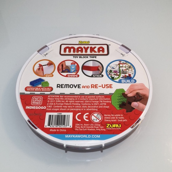 Removable Toy Block Tape for Lego Type Blocks - Picture 2 of 3